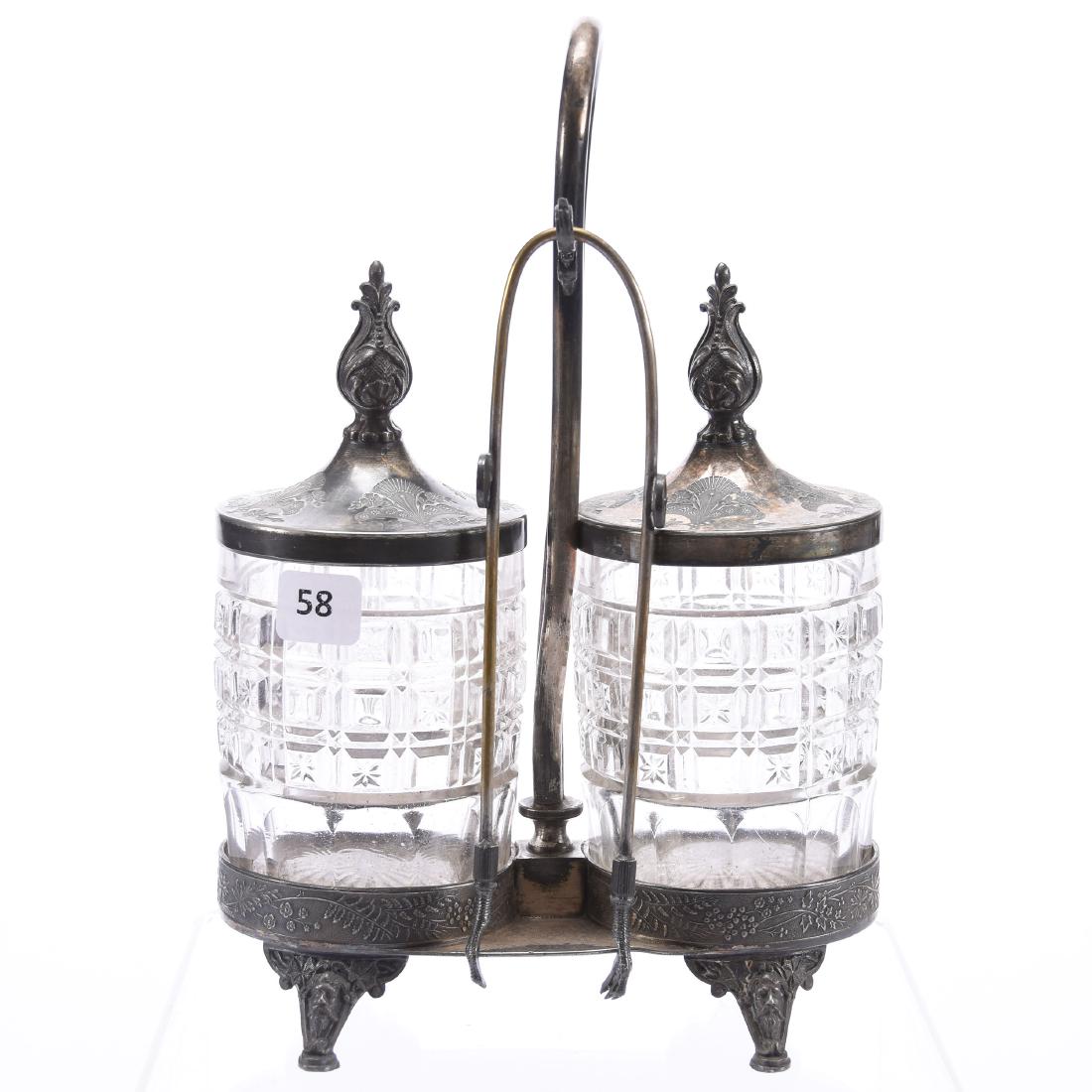 Double Pickle Castor Set, Meriden #6 Frame (1 of 3)