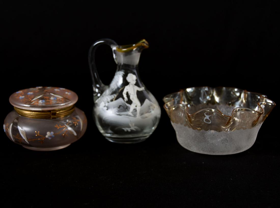 (3) Assorted Art Glass Items (1 of 3)