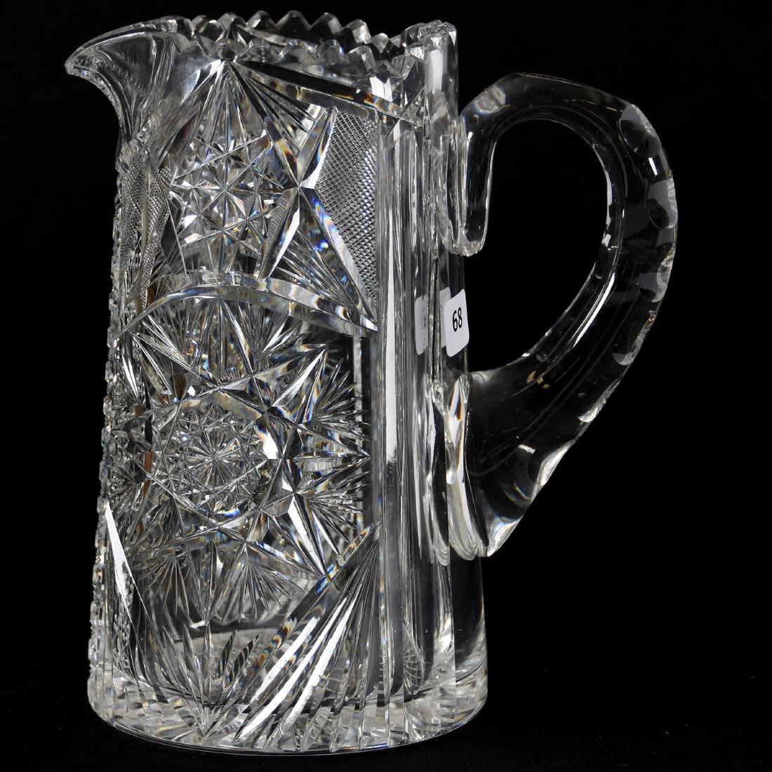 Pitcher, American Brilliant Cut Glass (1 of 3)