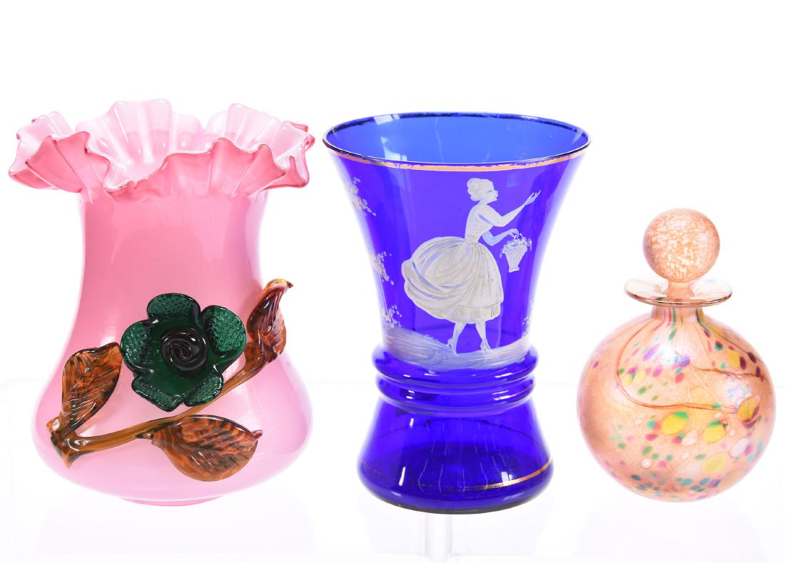 (3) Modern Art Glass Items (1 of 3)