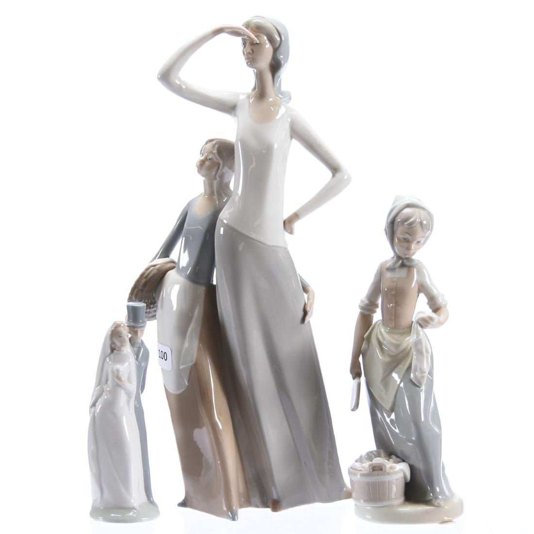 (3) Figurines, Marked "Nao" (Lladro) (1 of 6)