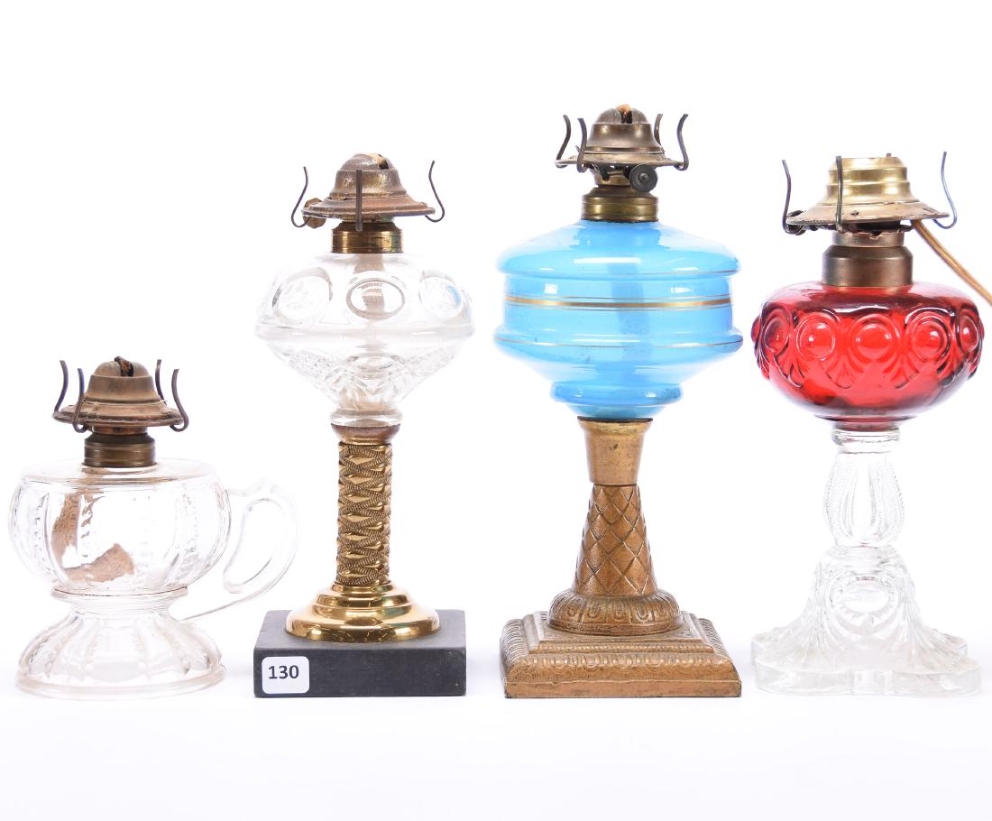 (4) Kerosene Lamps, Various (1 of 3)