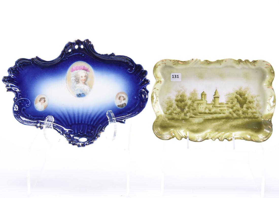 (2) Dresser Trays, Unmarked Prussia (1 of 4)