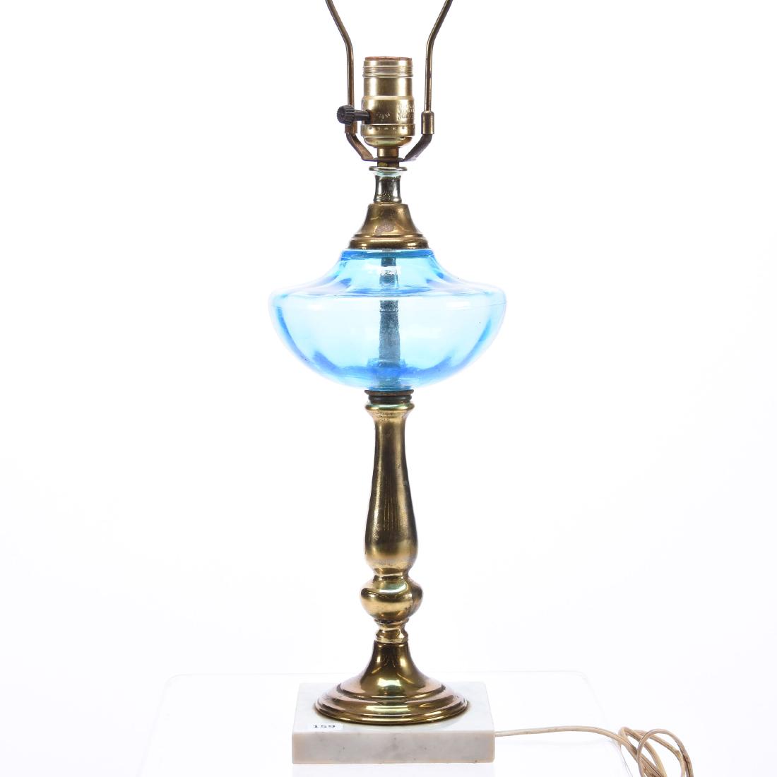 Lamp Base, Art Glass, Electrified (1 of 3)