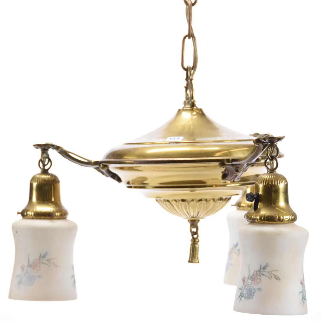 Brass Hanging Light Fixture (1 of 3)