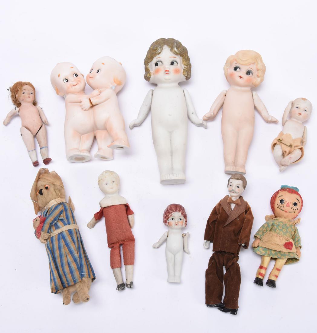 Eight German; Japanese Bisque Dolls (1 of 3)