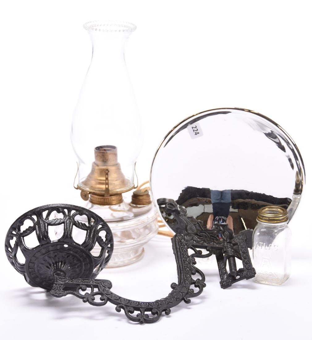 Bracket Lamp, Cast Iron Frame (1 of 3)