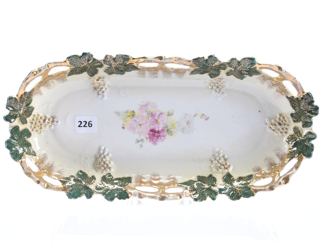 Celery Tray, Marked Royal Saxe (1 of 2)