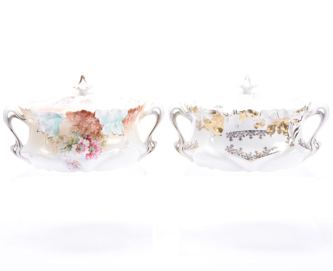 (2) Cracker Jars, Unmarked Prussia (1 of 3)