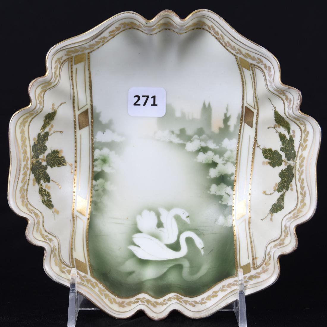 Three Footed Bowl, Marked R.S. Prussia (1 of 3)