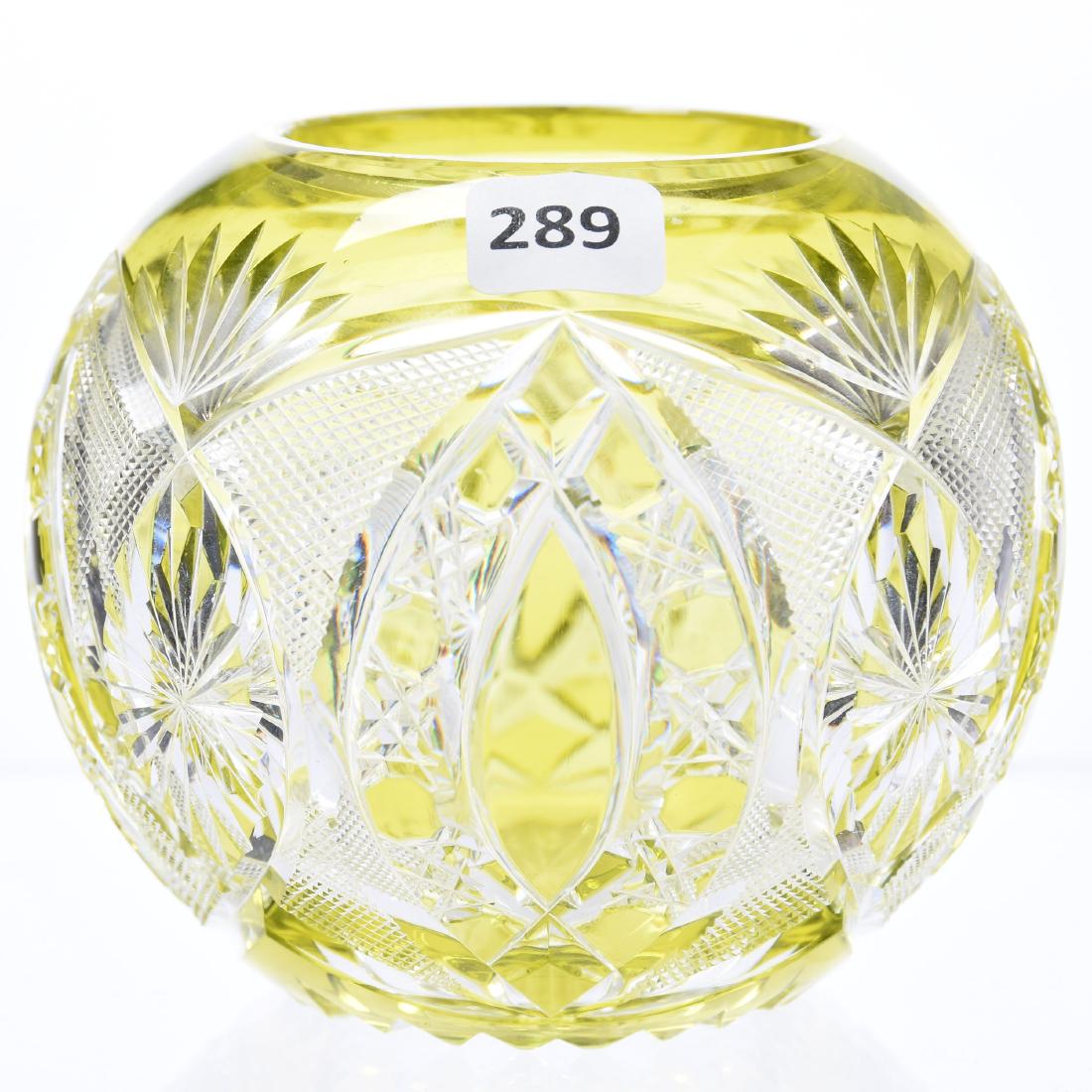 Rose Bowl, Brilliant Period Cut Glass (1 of 3)