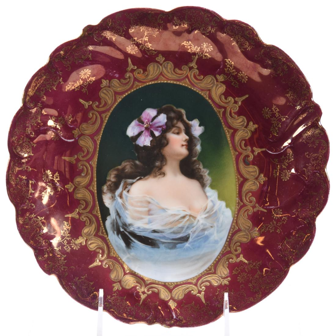 Plate, Marked Prov Saxe (1 of 2)