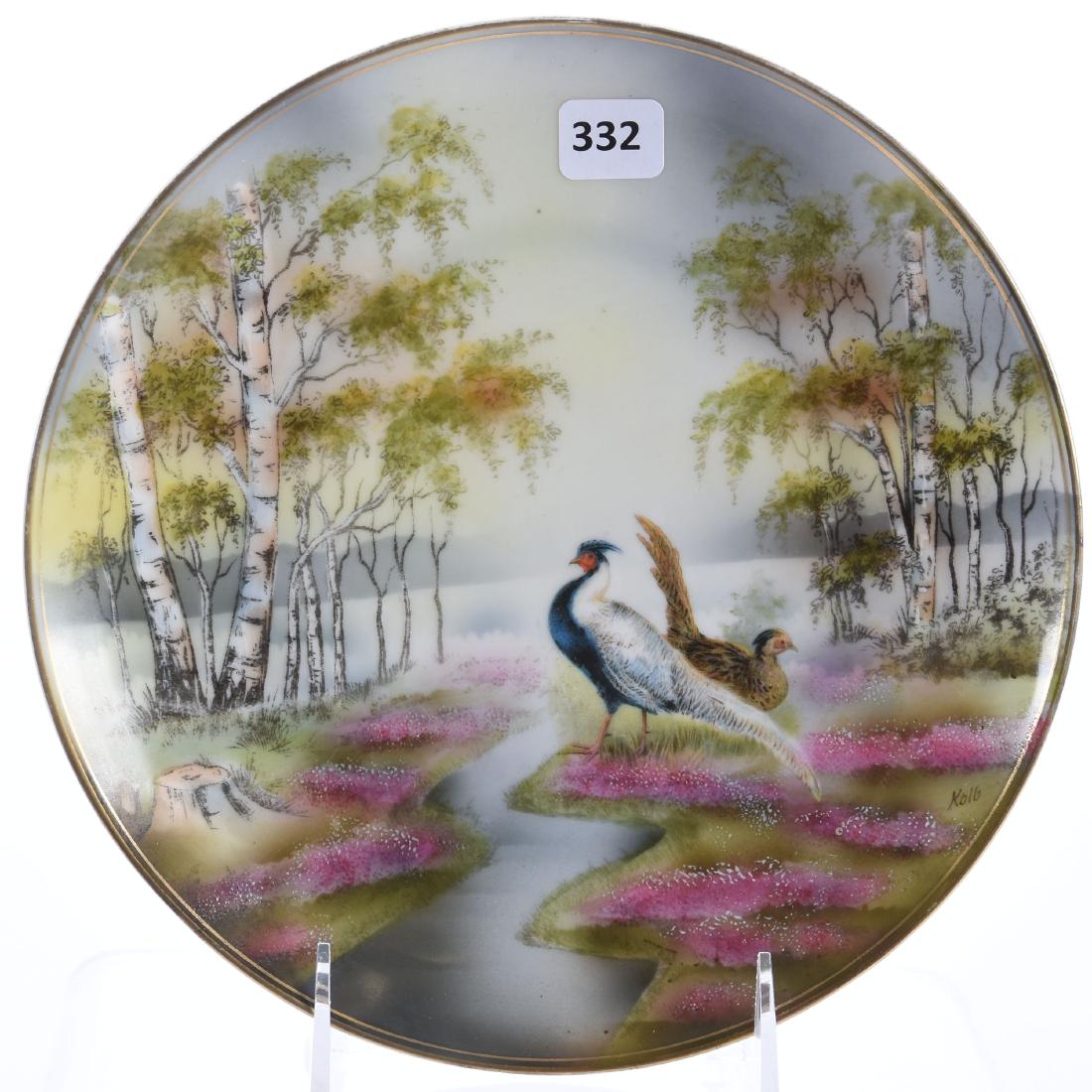 Plate, Marked R.S. Germany, Pheasant Scene (1 of 2)