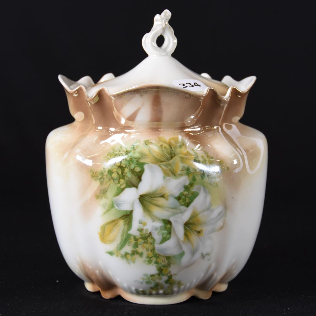 Cracker Jar, Marked R.S. Prussia (1 of 3)