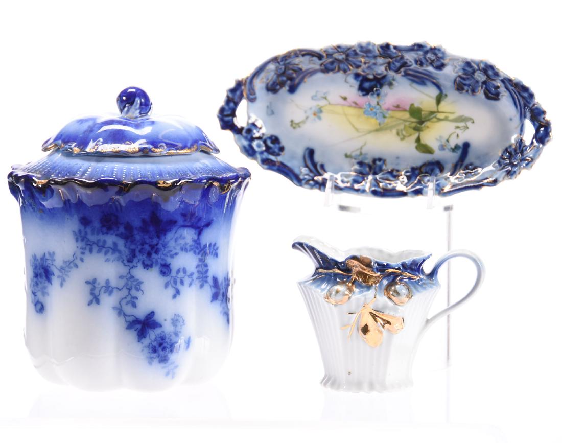 (3) Assorted Items, Flow Blue (1 of 3)