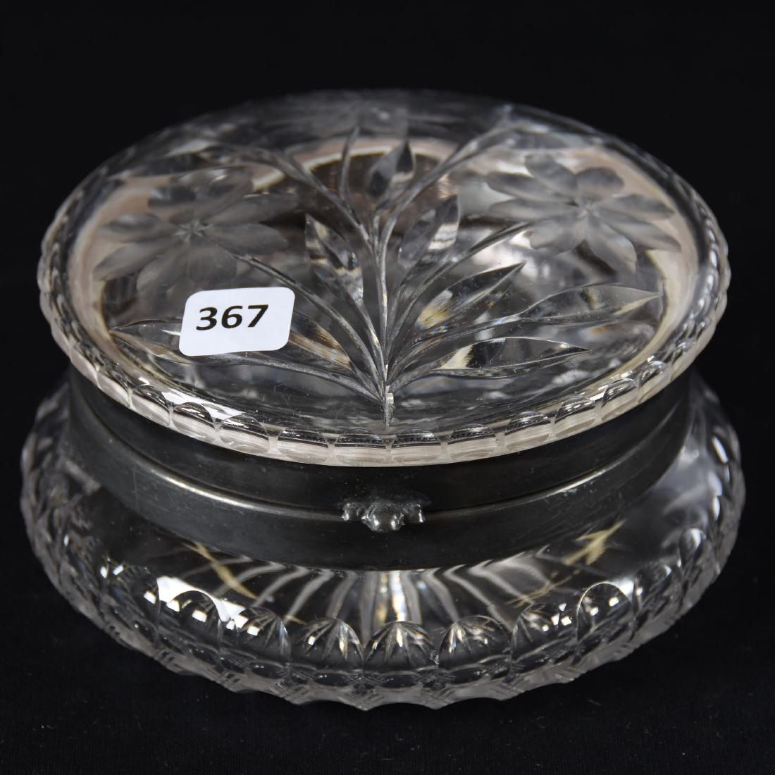 Powder Box, American Brilliant Cut Glass (1 of 3)