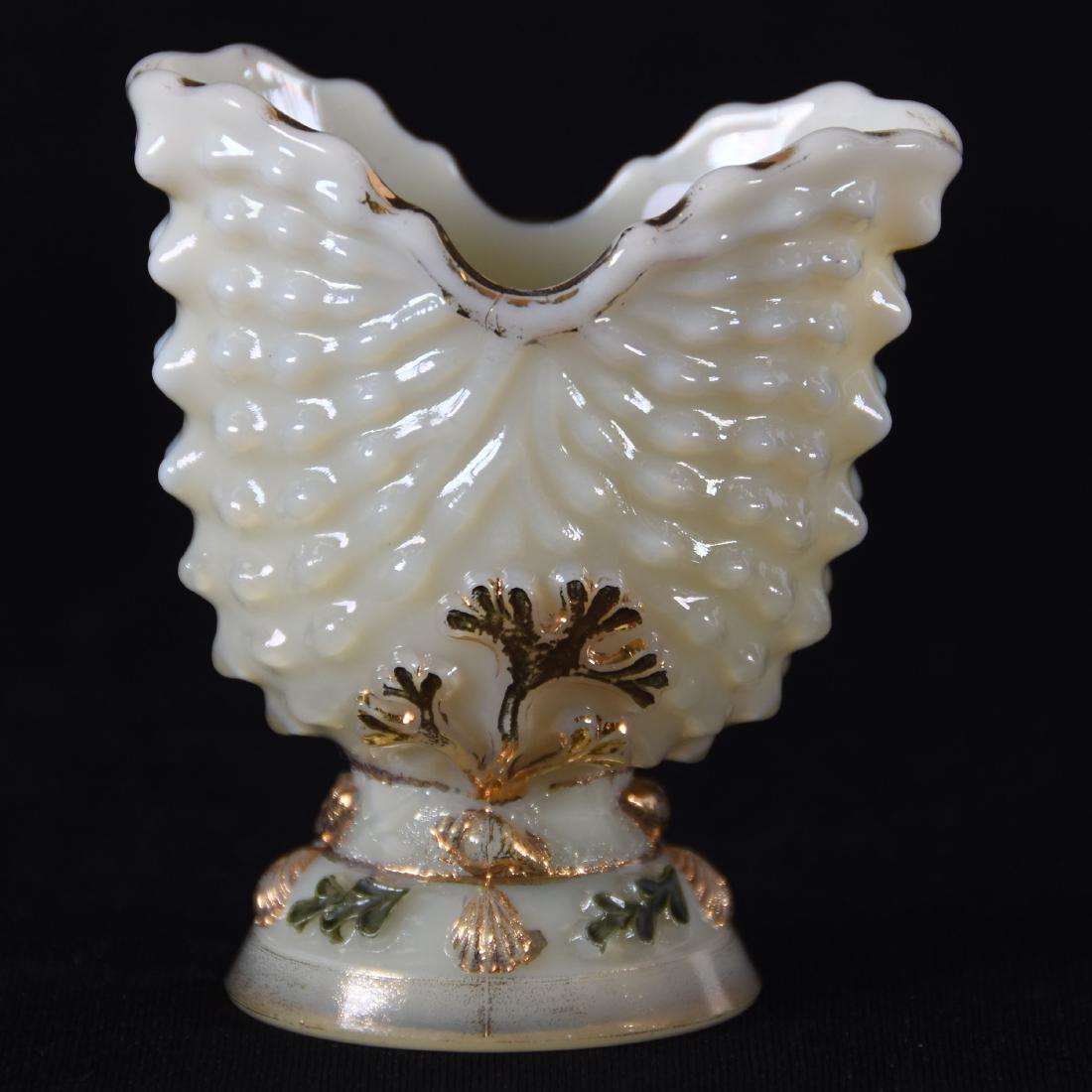 Toothpick Holder, Custard Glass (1 of 3)