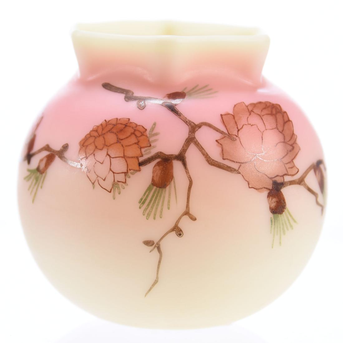 Toothpick Holder, Decorated Burmese (1 of 3)