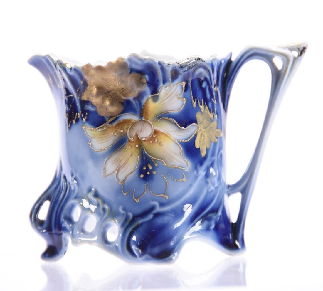 Creamer, Unmarked Flow Blue Prussia (1 of 4)