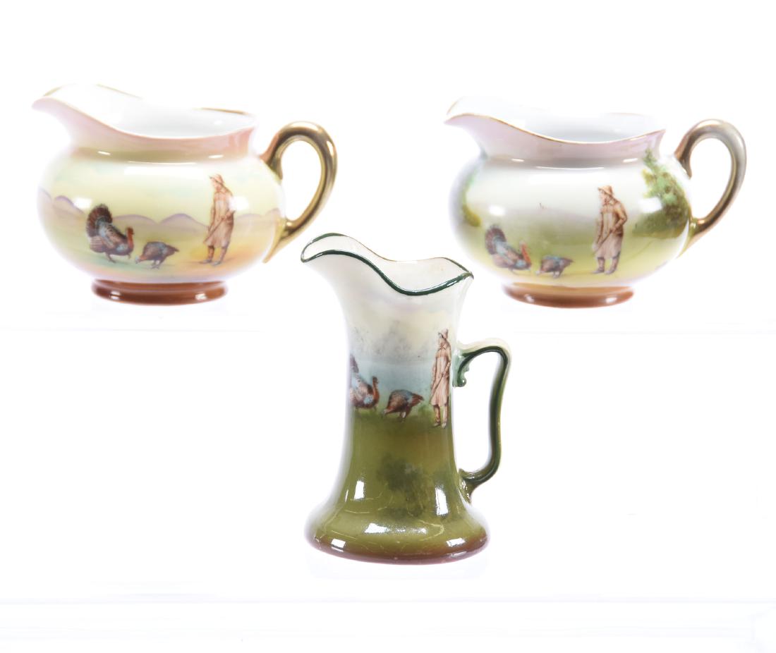 (3) Creamers, Royal Bayreuth Boy & Turkeys (1 of 3)