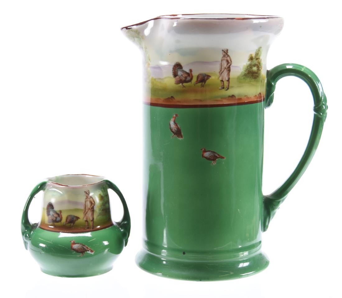 (2) Items, Royal Bayreuth, Boy & Turkey (1 of 3)