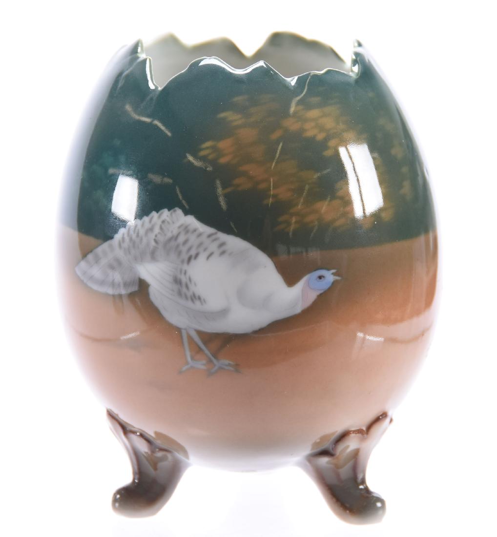 Three Footed Vase, Marked German Heubach (1 of 3)