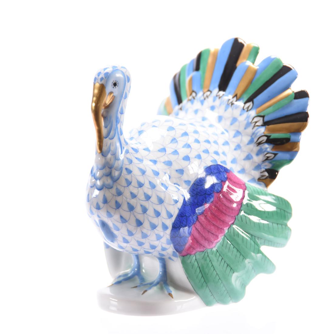 Porcelain Turkey, Marked Herend (1 of 3)