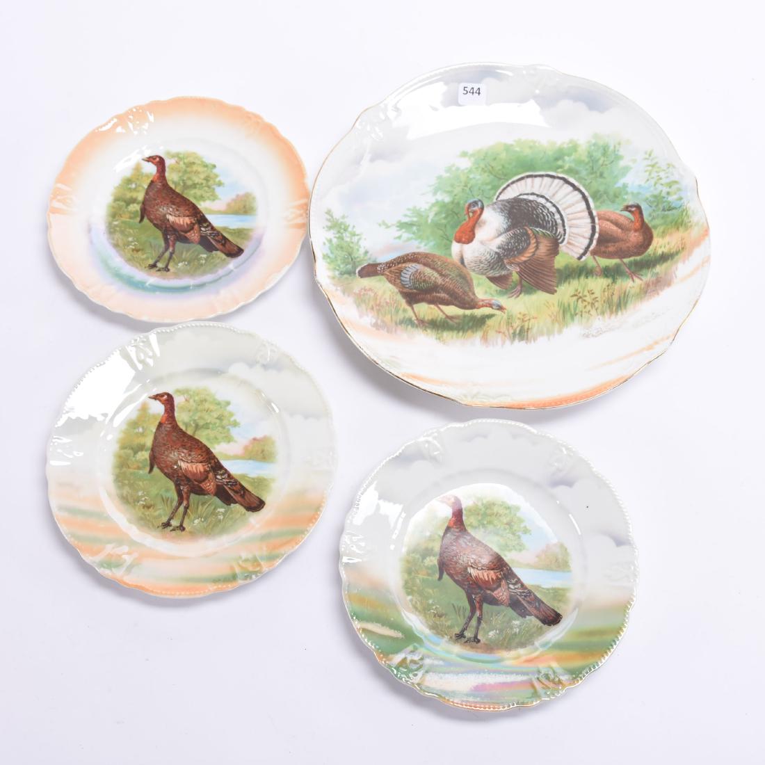 (4) Piece Plates, Germany, Turkey Decor (1 of 2)