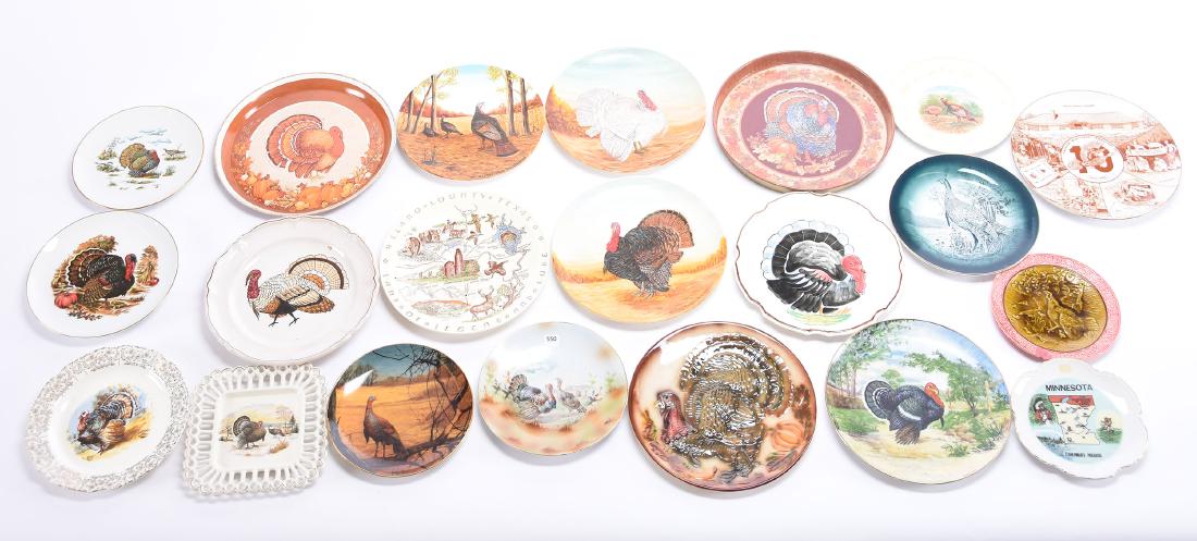 (20) Assorted Plates & Trays, Turkey Scenes (1 of 9)