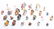 (26) Assorted Salt & Pepper Shakers, Figural Turkey