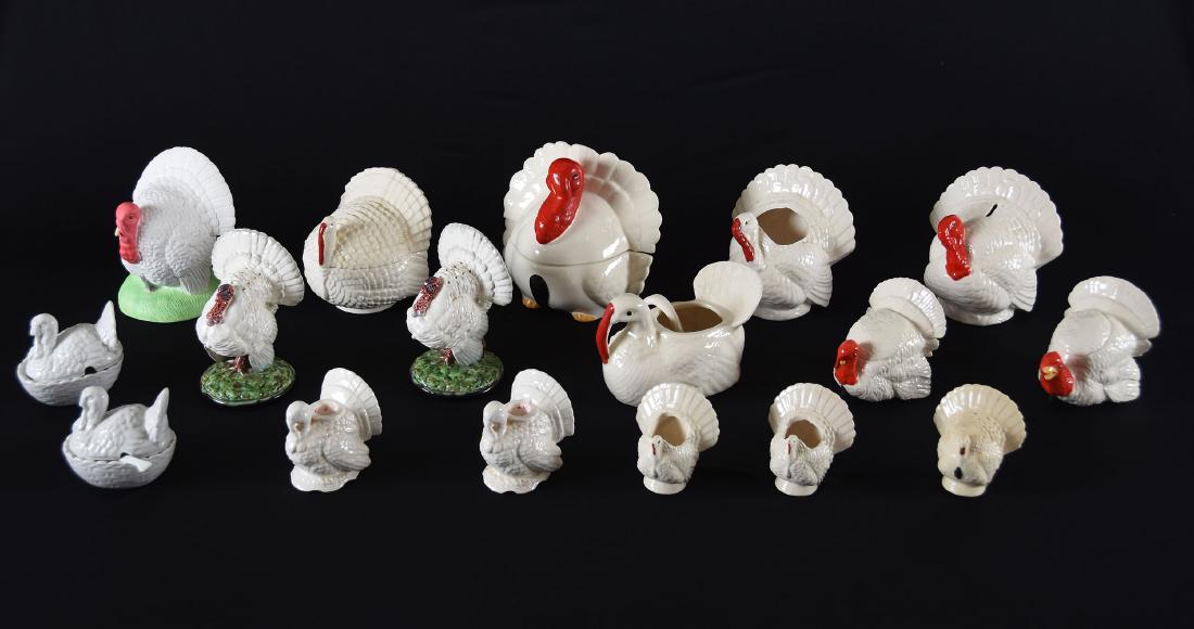 (16) Figural White Turkeys (1 of 4)