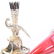 Victorian Trumpet Vase in Silver Stand - 2