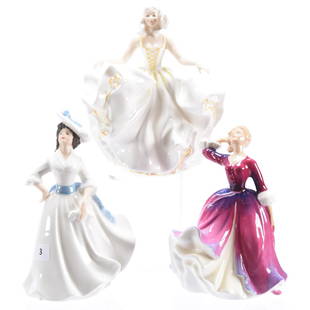 (3) Royal Doulton Figurines: (3) Royal Doulton Figurines; (1) 7.5" Margaret HN#2397; (1) 7.5" Sweet Seventeen HN#2734; (1) 7" Melissa HN#2467