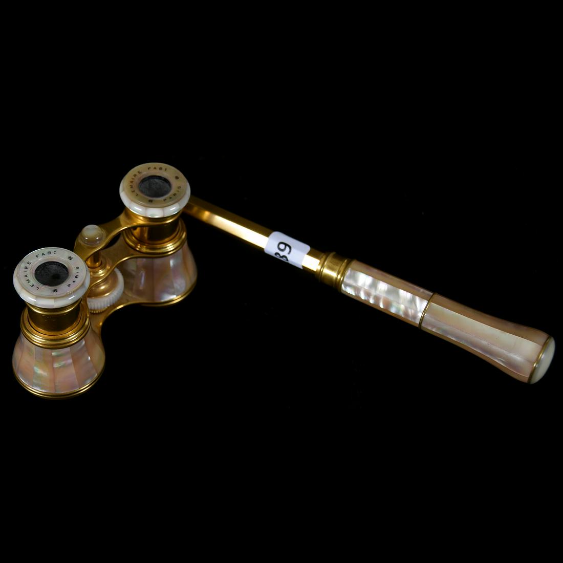 French Mother of Pearl Opera Glasses: French Mother of Pearl Opera Glasses Marked "Le Maire Fab Paris" Nice Condition, See Photos for Details