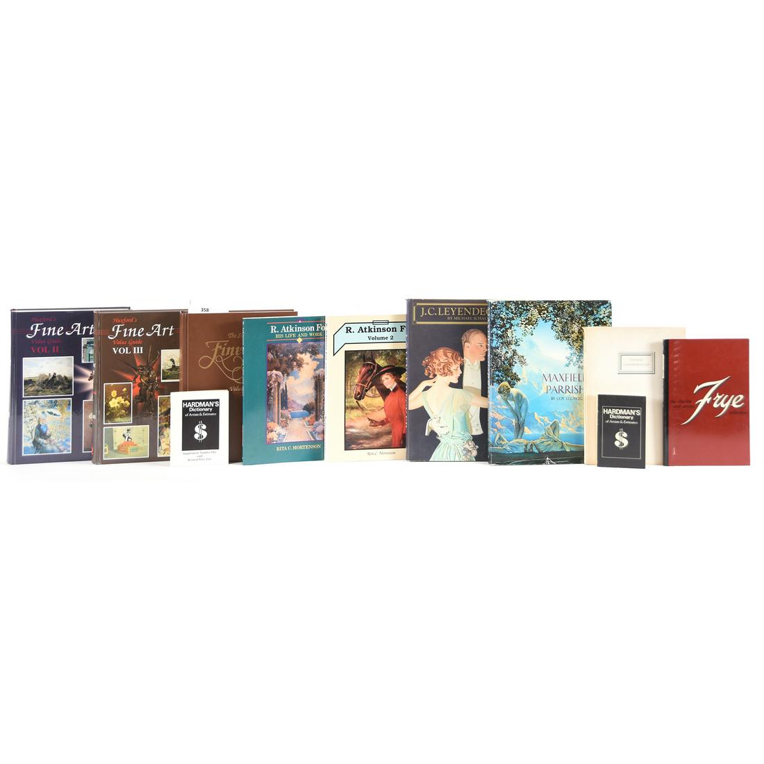 (7) Books About Fine Art and Paintings: (7) Books About Fine Art and Paintings Including Huxford's Fine Art Value Guide by Crown Books, Volumes 2 & 3; The Standard Fine Art Value Guide by Crown Books; R. Atkinson Fox by Rita C. Mortenson; R