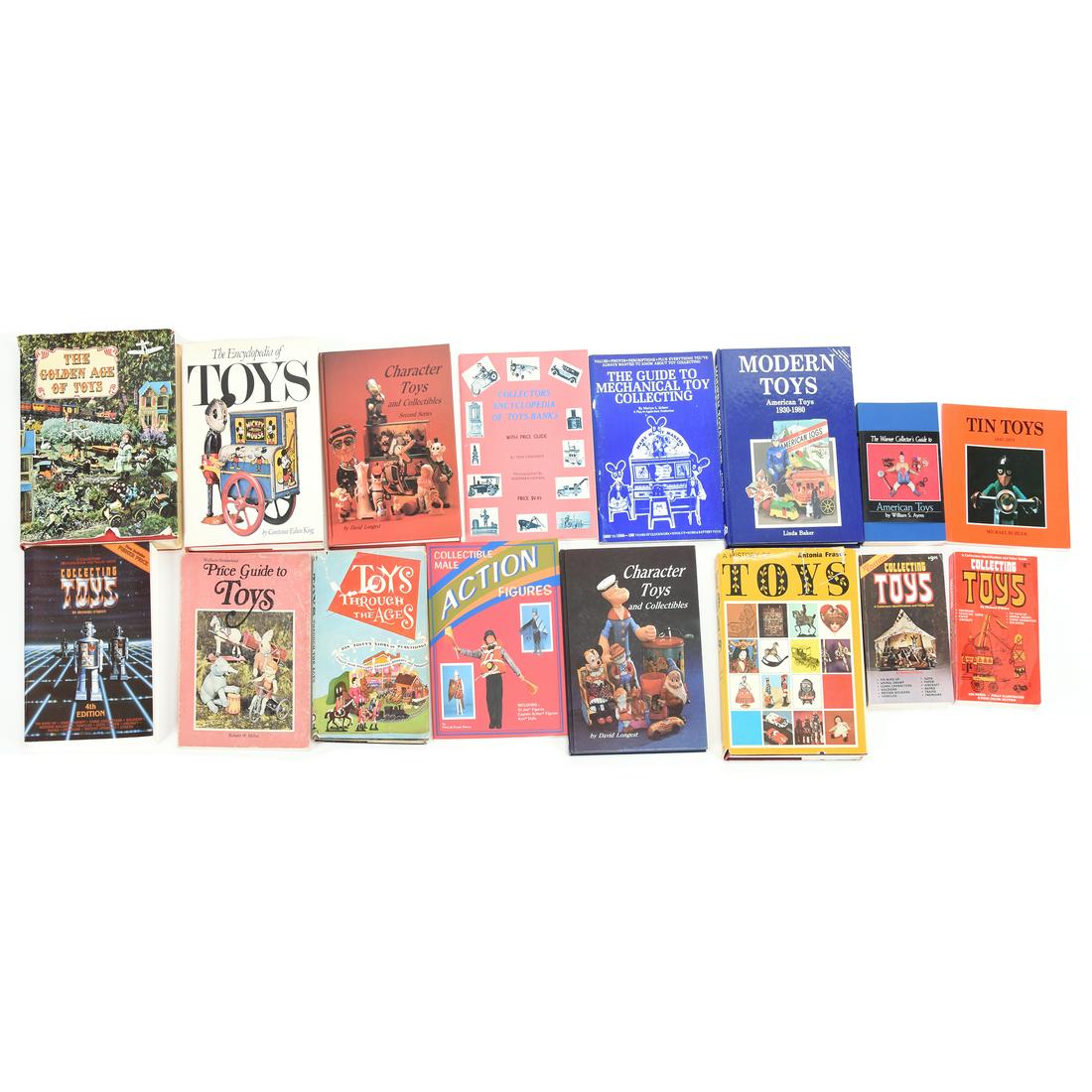 (14) Books About Toys: (14) Books About Toys Including: The Golden Age of Toys by Edita Lousanne; Collecting Toys by Richard O'Brien, 4th edition; Price Guide to Toys by Robert W. Miller; Toys Through The Ages by Dan Foley;