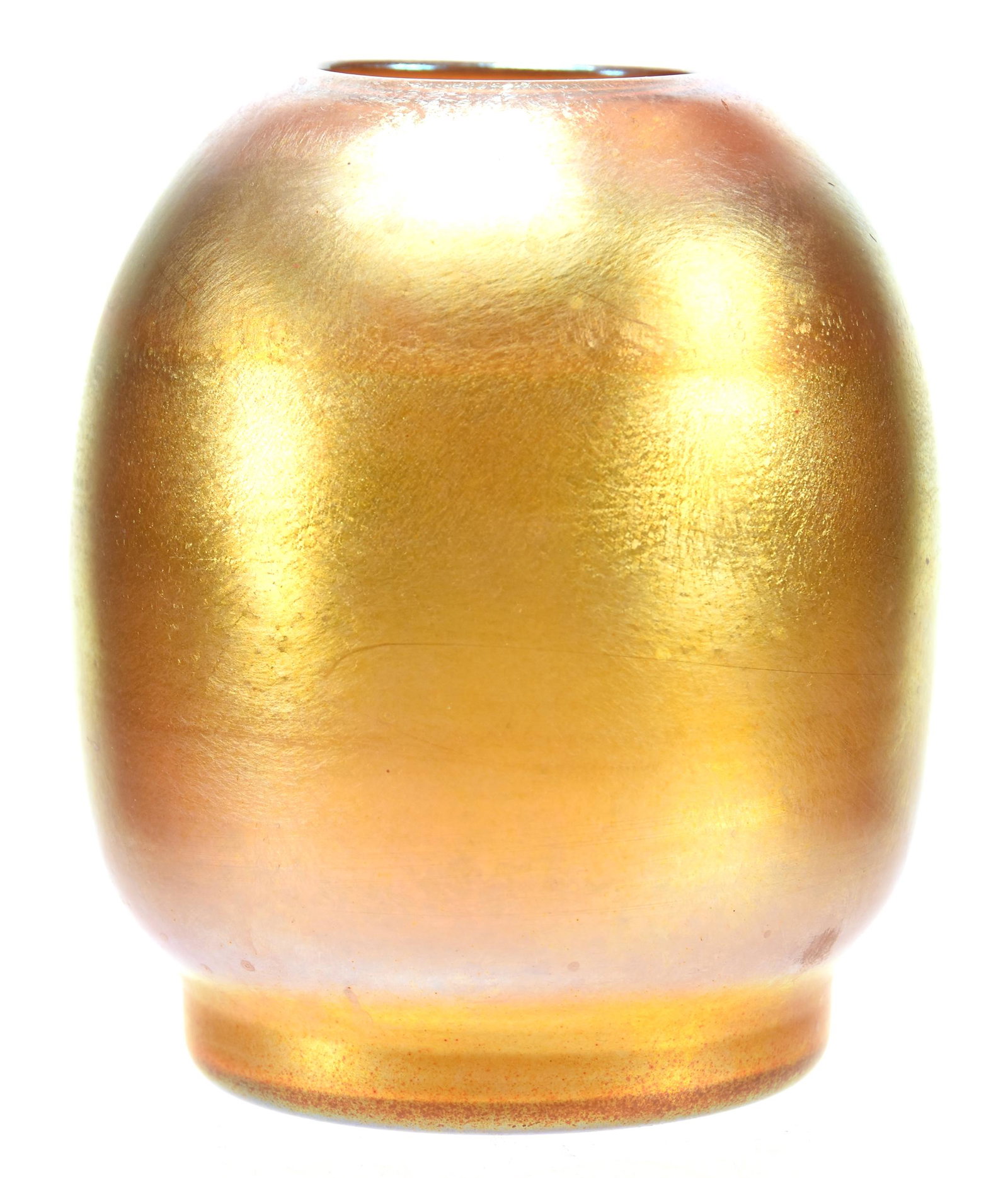 Vase, Signed Durand #26172-5: Vase, Signed Durand #26172-5, Gold Iridescent 5" Nice Beehive Form; Circa 1900's, Don Dukeman Collection
