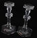 Pair Val St. Lambert Crystal Candlestick Holders - 2