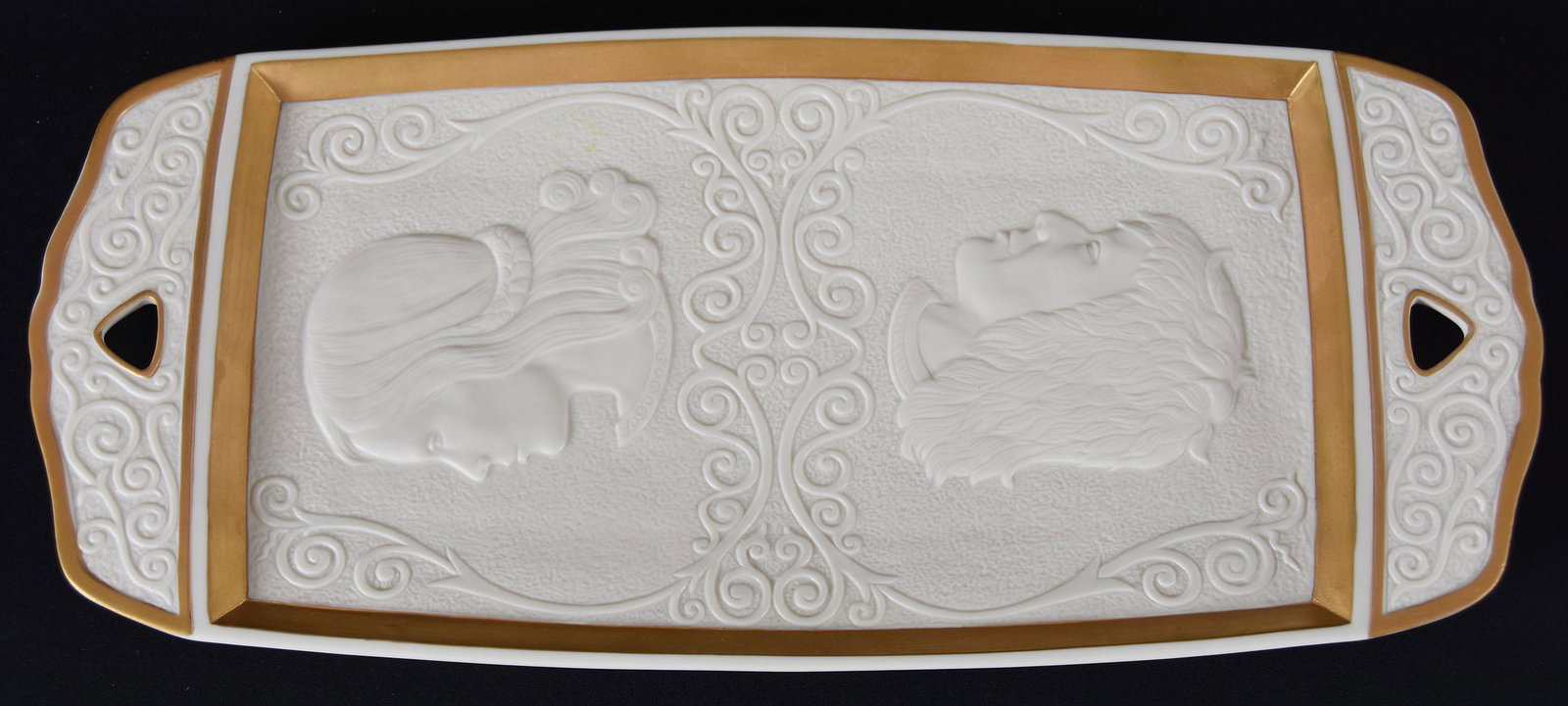 Serving Tray, Marked Lenox, Romeo & Juliet: Serving Tray, Marked Lenox, Romeo & Juliet; 16.5" x 7.25" Limited Edition #1838 of 5000; Circa 1970's, Don Dukeman Collection
