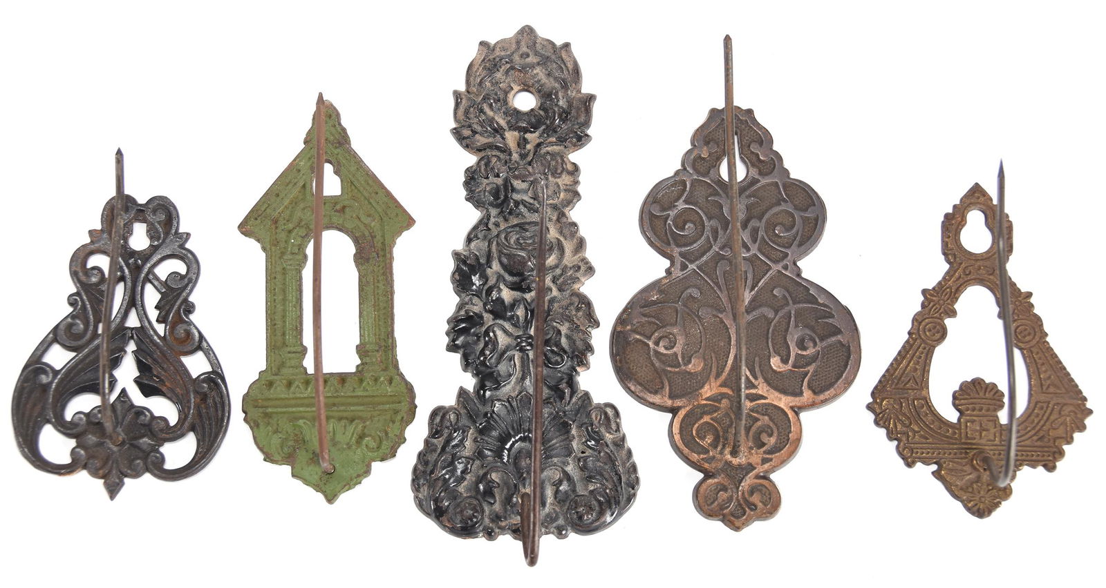 (5) Cast Iron wall mount Bill File / Receipt Hook (1 of 5)