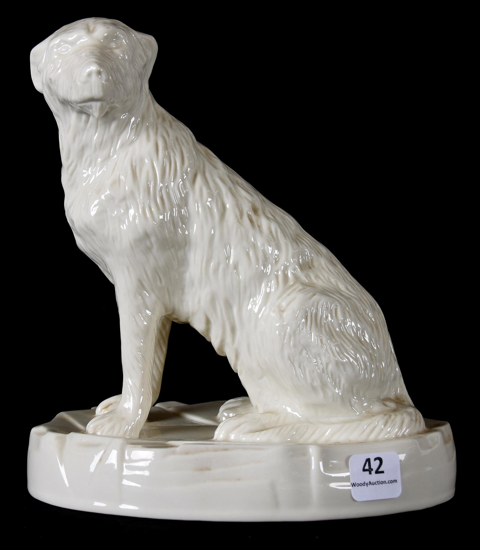 Irish Belleek "The Irish Wolfhound" figurine (1 of 3)