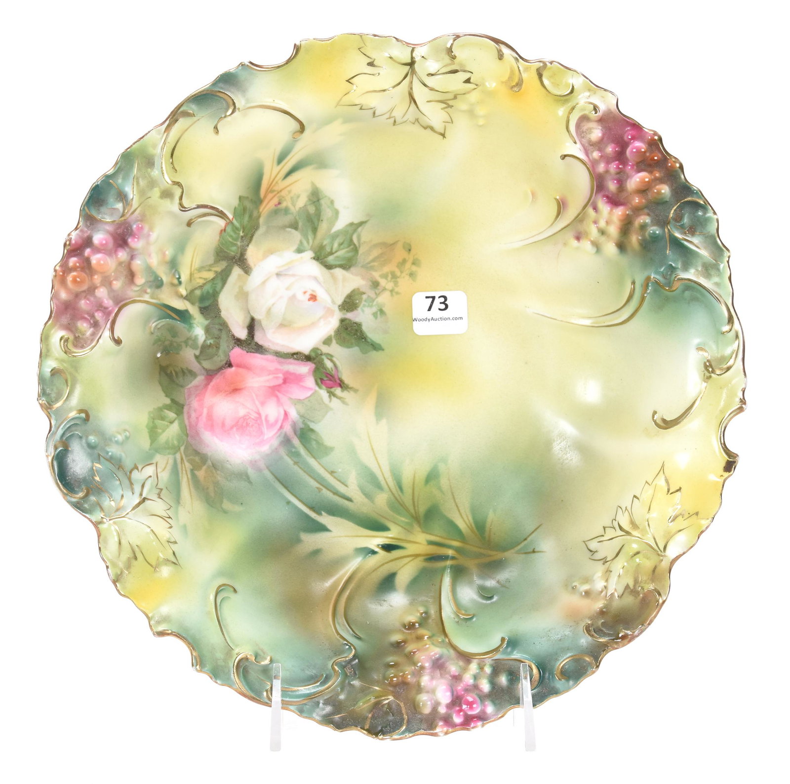 Bowl, marked R.S. Prussia, Grape & Leaf mold 2 (1 of 3)