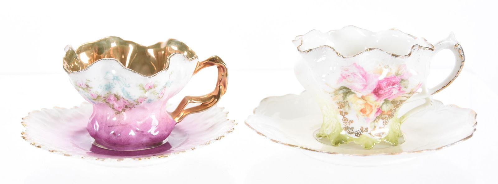 (2) Demitasse cups & saucers, R.S. Prussia (1 of 3)