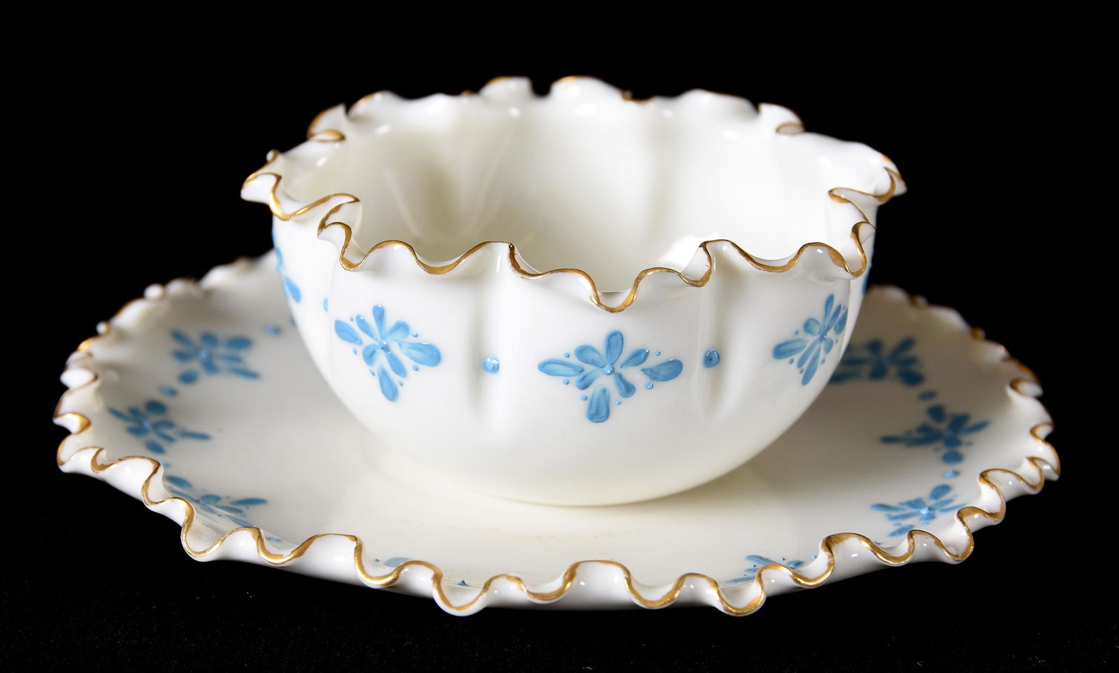 Ramekin & Underplate, marked Willets Belleek (1 of 3)