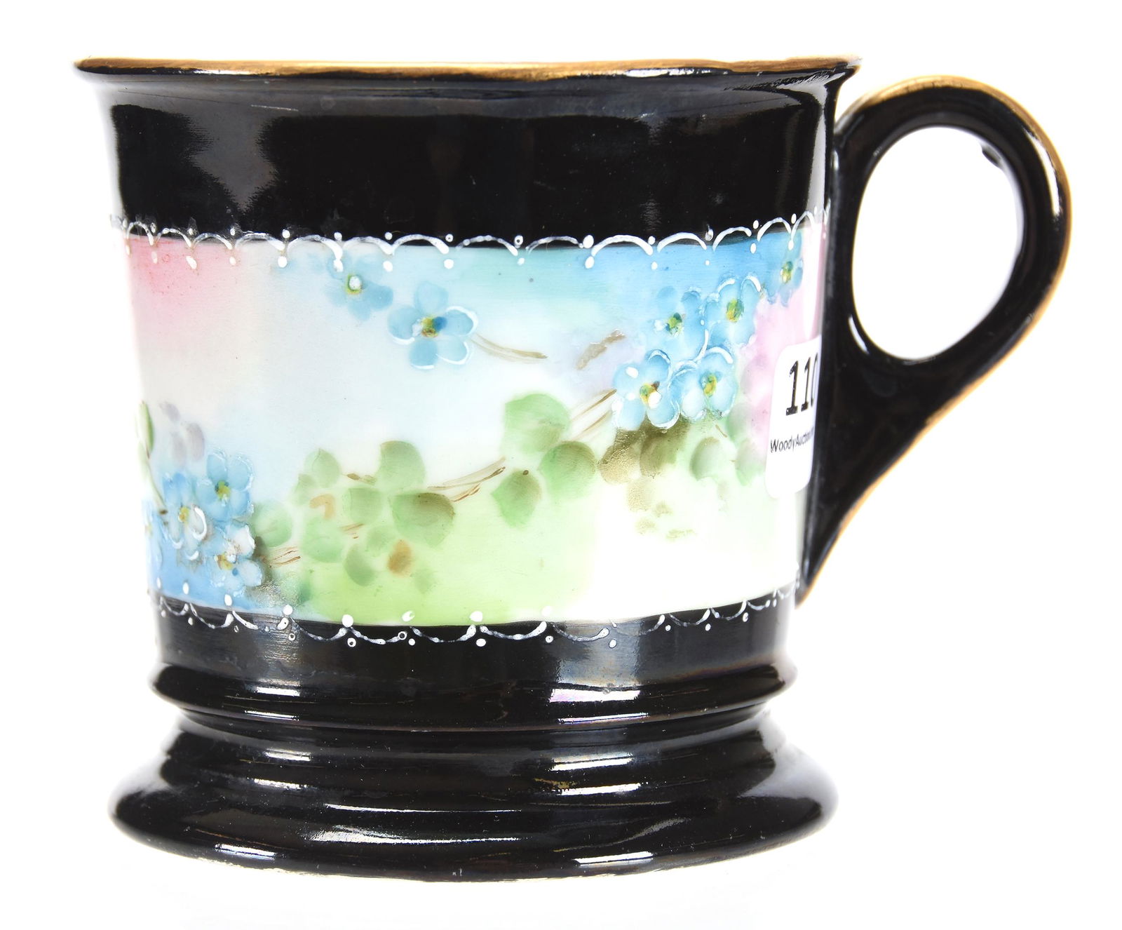 Shaving mug, marked Limoges - floral decor (1 of 3)