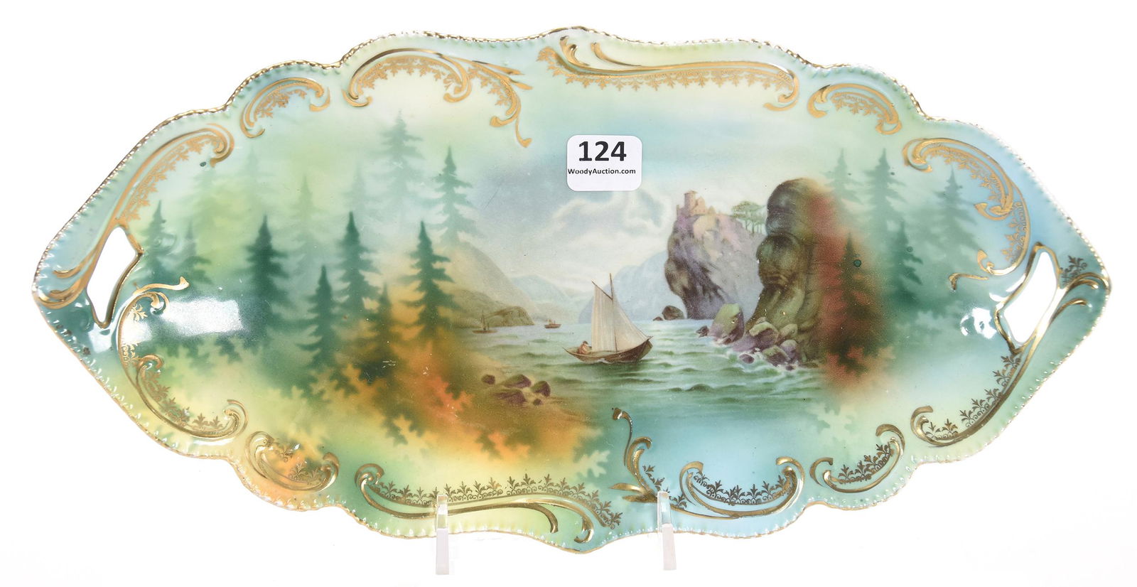 Celery tray, unmarked R.S. Prussia, mold 304 (1 of 2)