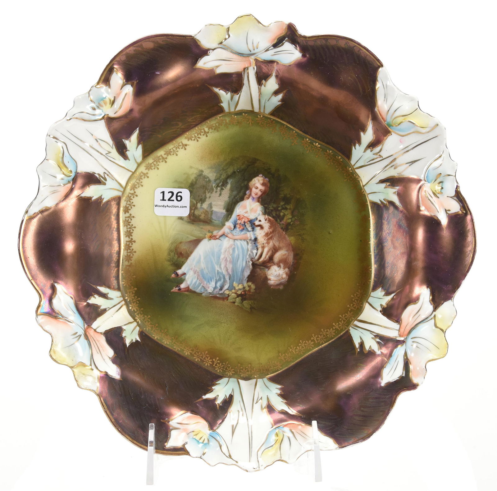 Bowl, unmarked R.S. Prussia, Steeple mold 2 (1 of 4)