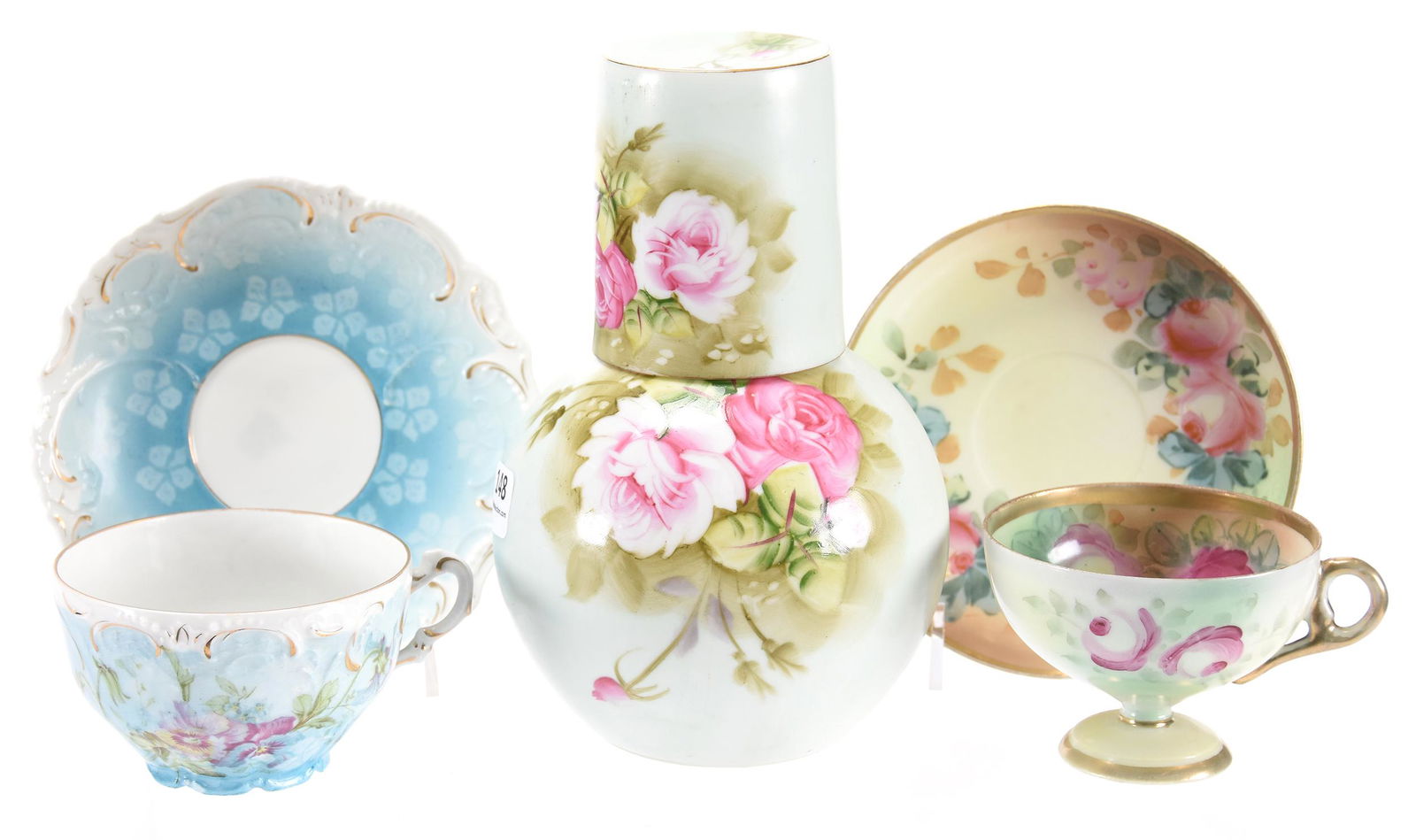 (3) Porcelain hand painted items (1 of 3)