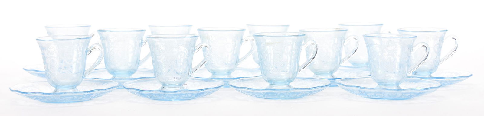 (12) Fostoria Versailles, Demitasse cup & saucers (1 of 3)