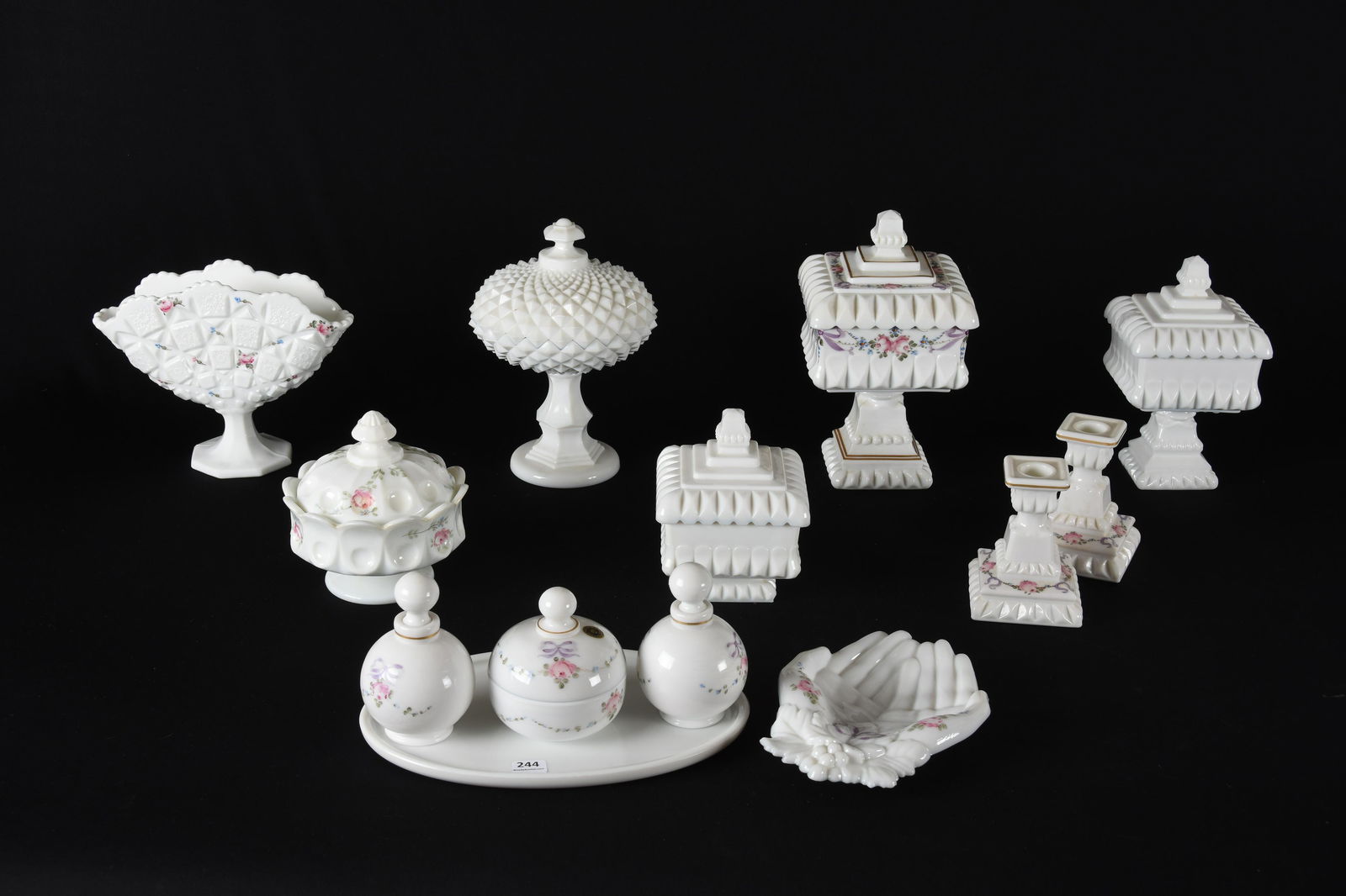 (13) Westmoreland milk glass items (1 of 6)